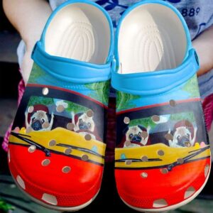 Pug Road Rage Sku 1954 Crocs Clog Clog Shoes