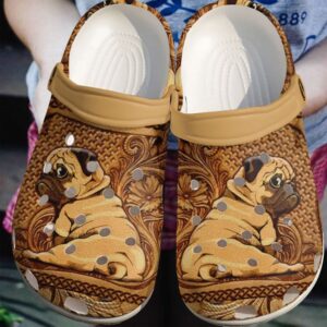 Pug Wooden Sku 1910 Crocs Crocband Clog Comfortable For Mens Womens Classic Clog Water Shoes