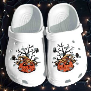 Pumpkin Witch Hat Shoes Clog – Halloween Crocs Clog Crocband Clog Birthday Gift For Boy Girl