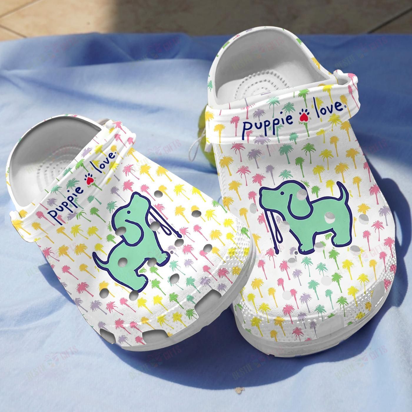 Puppie Love Crocs Clog Classic Clogs Shoes Puppie Love Crocs Clog Classic Clogs Shoes