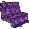 Purple Bohemian Peacock Feather Print Pet Car Back Seat Cover - 341794d6eee3