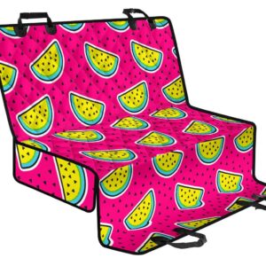 Purple Fancy Watermelon Pattern Print Pet Car Back Seat Cover - f949011fc93e