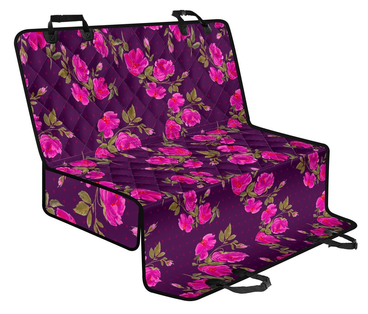 Purple Floral Flower Pattern Print Pet Car Back Seat Cover - bf86aace31a7 Purple Floral Flower Pattern Print Pet Car Back Seat Cover - bf86aace31a7