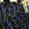 Purple Lavender On Black Design Car Back Seat Cover Dog Car Seat Covers - 2ad5fccd6f71