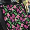 Purple Lily Flowers Pattern Print Car Back Seat Cover Dog Car Seat Covers - 0a51da08f5e3