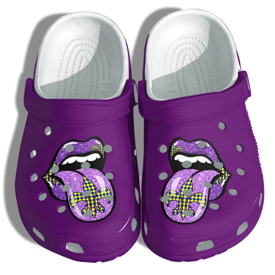 Purple Lip Crocs Clog Shoes – Mardi Gras In New Orleans 2021 Shoes Gifts For Girl Women Purple Lip Crocs Clog Shoes – Mardi Gras In New Orleans 2021 Shoes Gifts For Girl Women