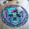 Purple Mystery Round Carpet Floor Rug Living Room Bedroom Decor Round Area Rug Carpet