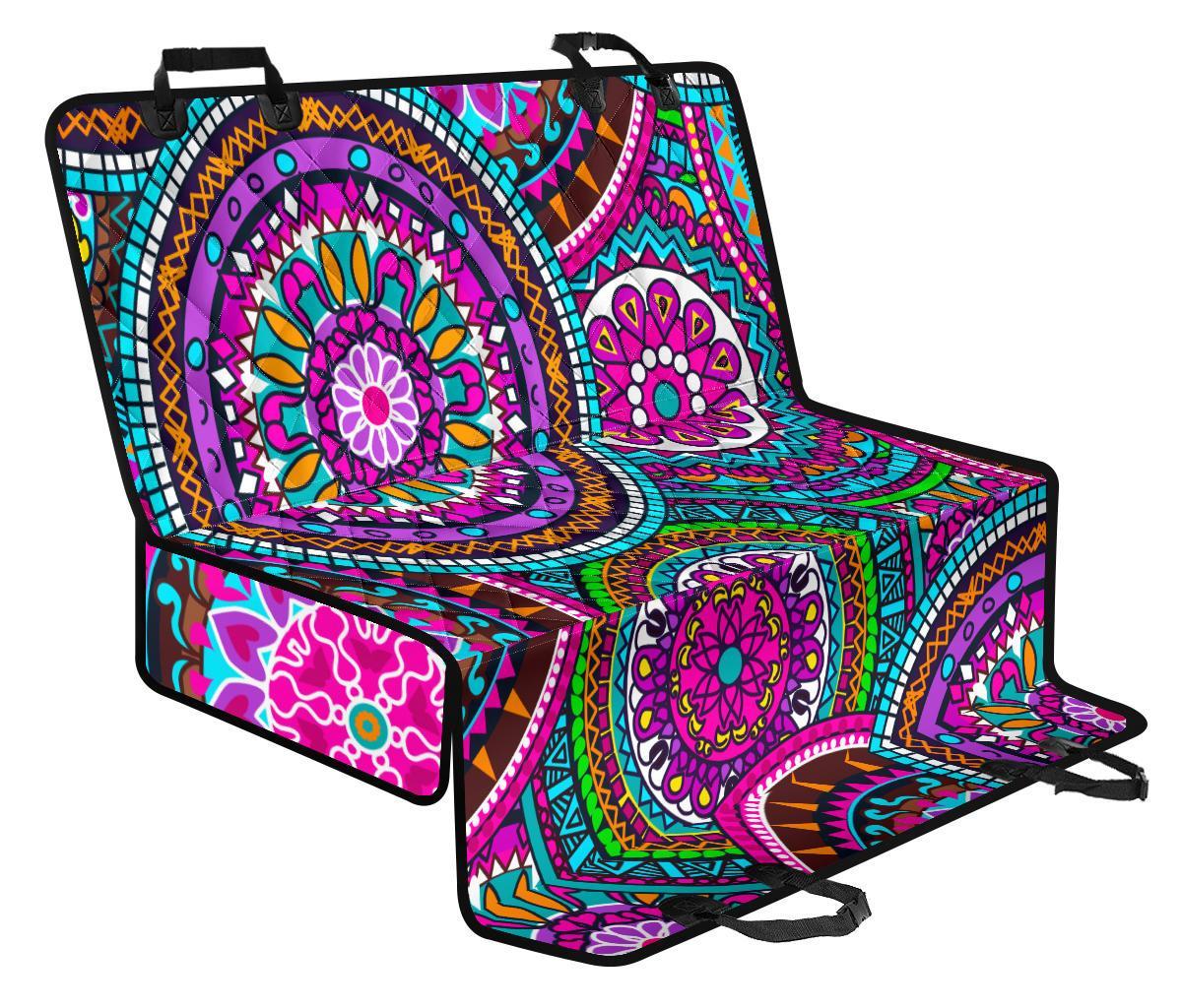 Purple Teal Circle Mandala Print Pet Car Back Seat Cover - f9f4883dd811 Purple Teal Circle Mandala Print Pet Car Back Seat Cover - f9f4883dd811