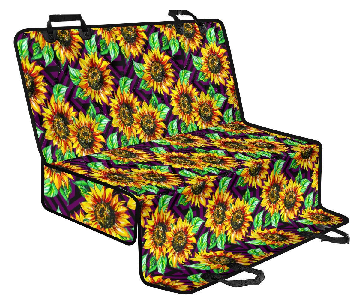 Purple Trippy Sunflower Pattern Print Pet Car Back Seat Cover - 2fece2b591eb Purple Trippy Sunflower Pattern Print Pet Car Back Seat Cover - 2fece2b591eb