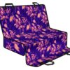 Purple Tropical Hawaiian Pattern Print Pet Car Back Seat Cover - e4ecddac05ac