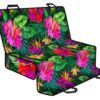 Purple Tropical Pattern Print Pet Car Back Seat Cover - da6772935fe9
