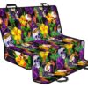 Purple Tropical Skull Pattern Print Pet Car Back Seat Cover - 739e86807285