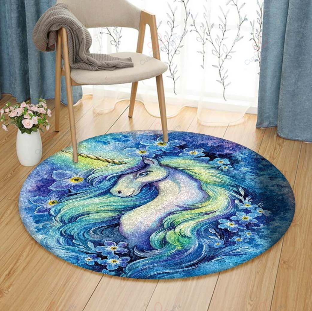 Purple Unicorn And Flower Round Carpet Floor Rug Living Room Bedroom Decor Round Area Rug Carpet Purple Unicorn And Flower Round Carpet Floor Rug Living Room Bedroom Decor Round Area Rug Carpet