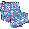 Purple Zig Zag Pineapple Pattern Print Pet Car Back Seat Cover - 6459a792f2cd