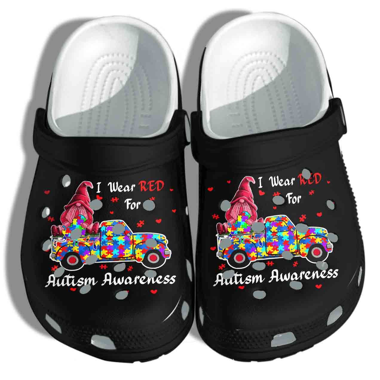 Puzzle Car Gonime Autism Awareness Shoes Crocs Clog Gift For Man Woman – Gnomie Wear Red Clog Birthday Gift For Son Daughter Puzzle Car Gonime Autism Awareness Shoes Crocs Clog Gift For Man Woman – Gnomie Wear Red Clog Birthday Gift For Son Daughter