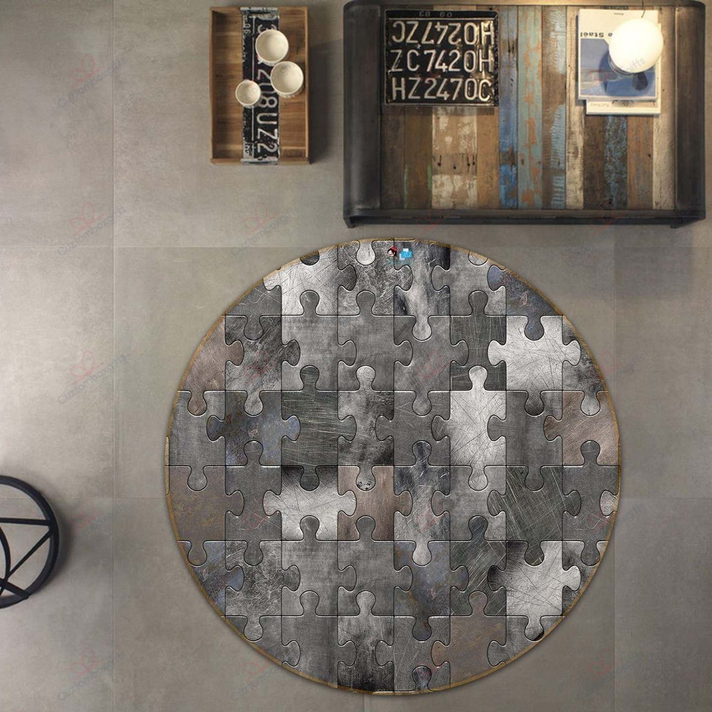 Puzzle Round Carpet Floor Rug Living Room Bedroom Decor Round Area Rug Carpet Puzzle Round Carpet Floor Rug Living Room Bedroom Decor Round Area Rug Carpet