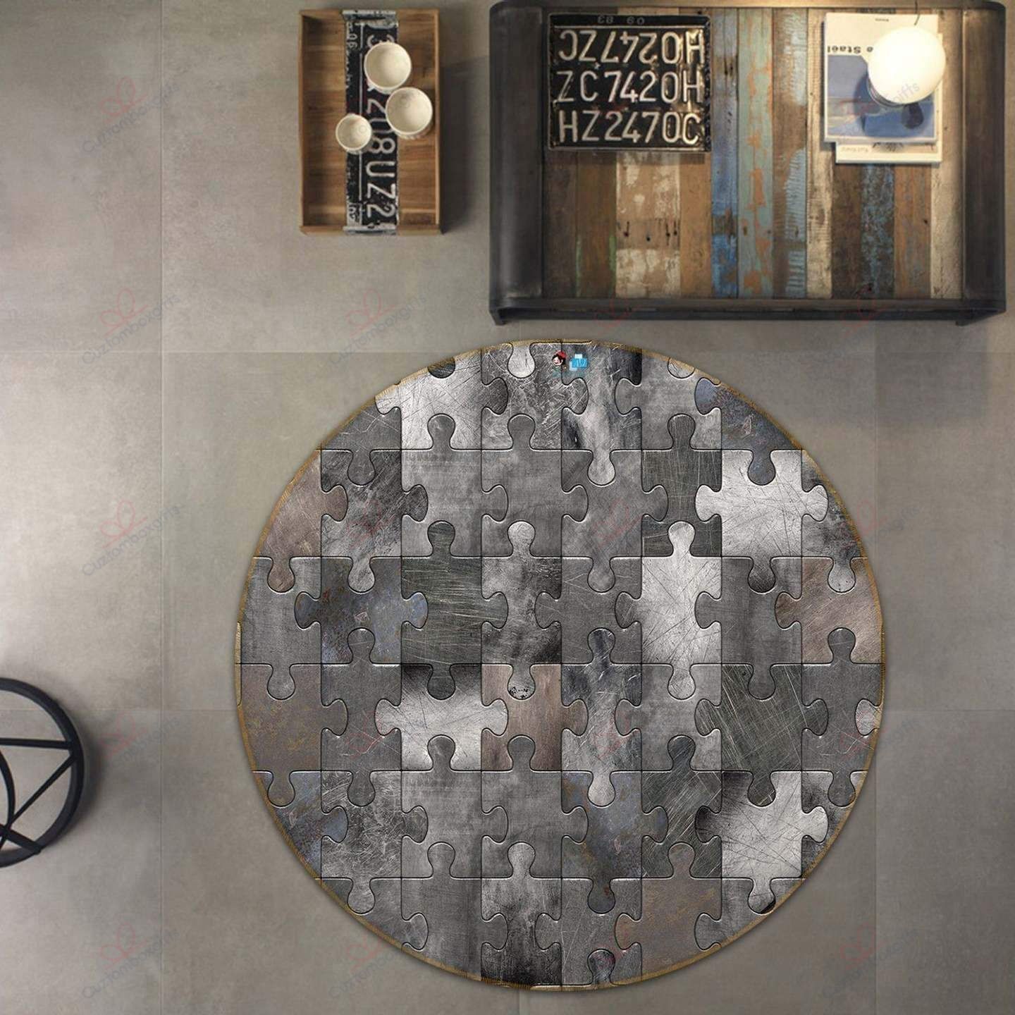 Puzzle Round Carpet Floor Rug Living Room Bedroom Decor Round Area Rug Carpet Puzzle Round Carpet Floor Rug Living Room Bedroom Decor Round Area Rug Carpet
