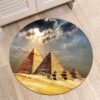 Pyramid Round Carpet Floor Rug Living Room Bedroom Decor Round Area Rug Carpet