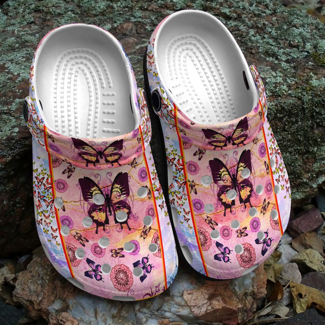 Queen Butterfly Personalized Clog Custom Crocs Comfortablefashion Style Comfortable For Women Men Kid Print 3D Queen Butterfly Personalized Clog Custom Crocs Comfortablefashion Style Comfortable For Women Men Kid Print 3D