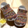 Quilt Personalize Clog Custom Crocs Fashionstyle Comfortable For Women Men Kid Print 3D Whitesole Colorful Fabric