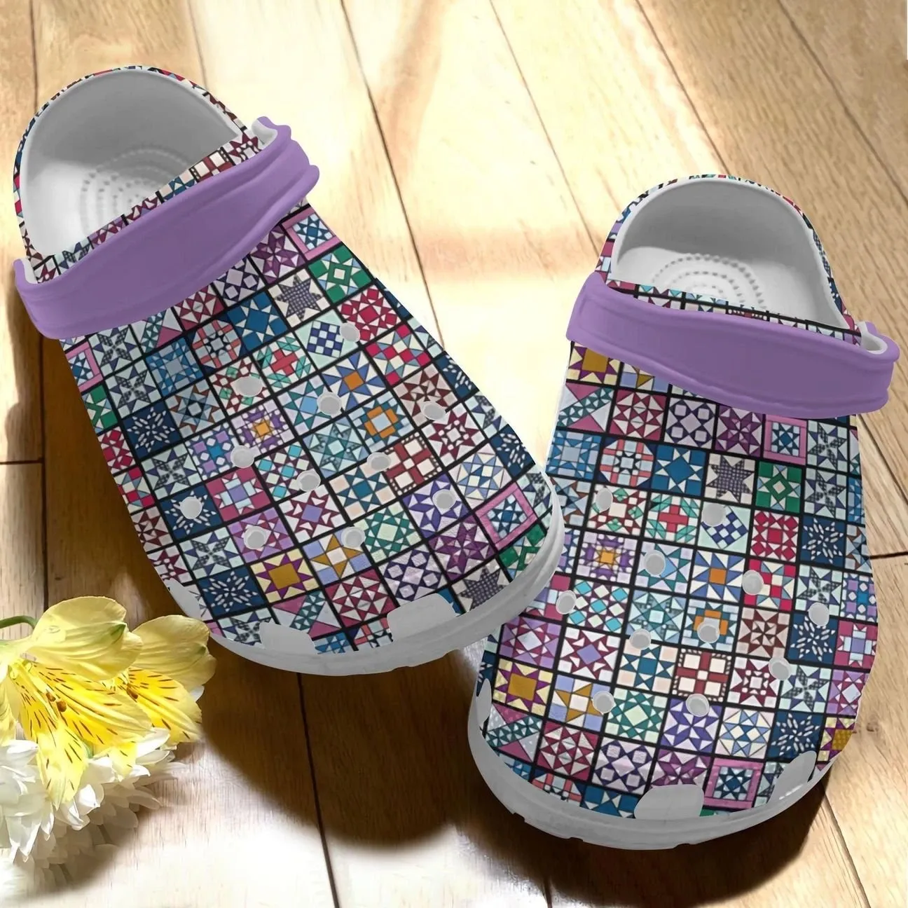 Quilting Personalize Clog Custom Crocs Fashionstyle Comfortable For Women Men Kid Print 3D Whitesole Vintage Q Quilting Personalize Clog Custom Crocs Fashionstyle Comfortable For Women Men Kid Print 3D Whitesole Vintage Q