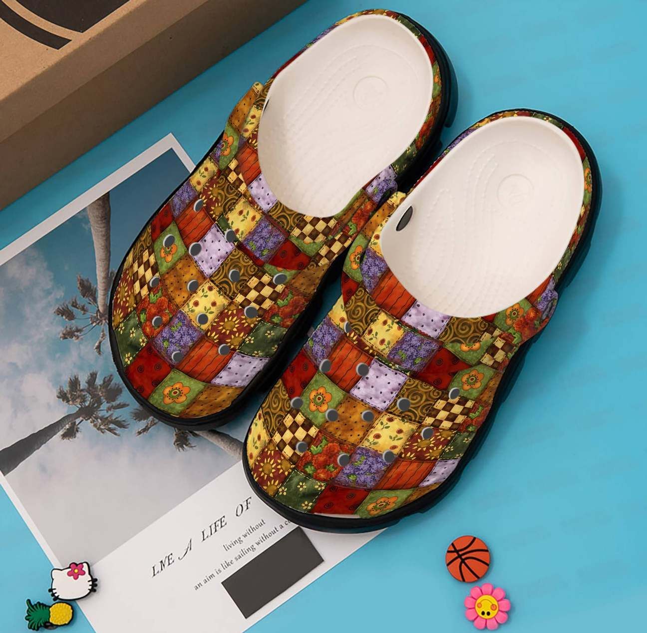 Quilting Personalized Clog Custom Crocs Comfortablefashion Style Comfortable For Women Men Kid Print 3D Patchwork Quilting Personalized Clog Custom Crocs Comfortablefashion Style Comfortable For Women Men Kid Print 3D Patchwork