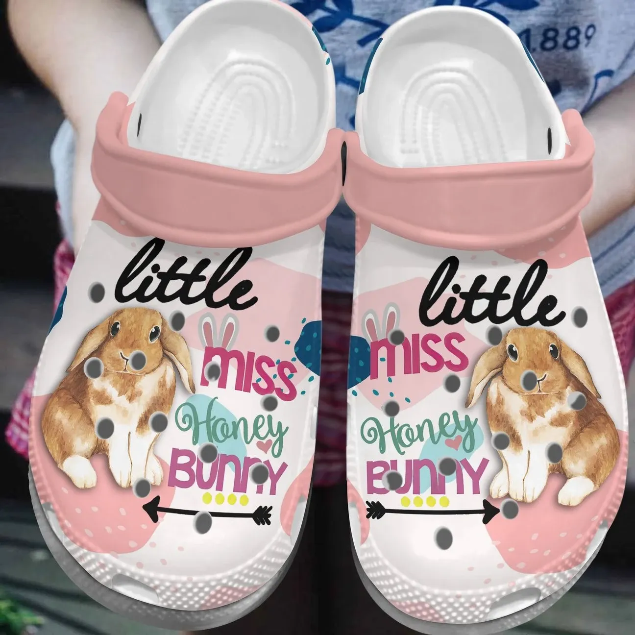 Rabbit Personalized Clog Custom Crocs Comfortablefashion Style Comfortable For Women Men Kid Print 3D Little Miss Honey Bunny Rabbit Personalized Clog Custom Crocs Comfortablefashion Style Comfortable For Women Men Kid Print 3D Little Miss Honey Bunny