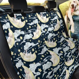 Rabbit Sleeping Pattern Design Car Back Seat Cover Dog Car Seat Covers - 2fd47bfceddb