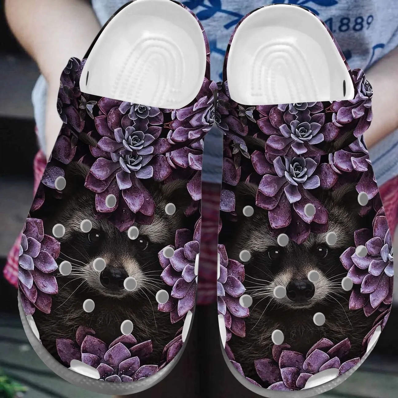 Raccoon Personalize Clog Custom Crocs Fashionstyle Comfortable For Women Men Kid Print 3D Beauty Raccoon Raccoon Personalize Clog Custom Crocs Fashionstyle Comfortable For Women Men Kid Print 3D Beauty Raccoon