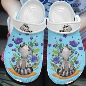 Raccoon Personalized Clog Custom Crocs Comfortablefashion Style Comfortable For Women Men Kid Print 3D Chilling