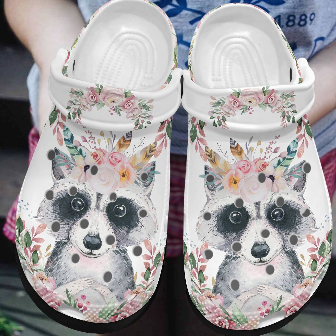 Raccoon Personalized Clog Custom Crocs Comfortablefashion Style Comfortable For Women Men Kid Print 3D Lovely Raccoon Raccoon Personalized Clog Custom Crocs Comfortablefashion Style Comfortable For Women Men Kid Print 3D Lovely Raccoon
