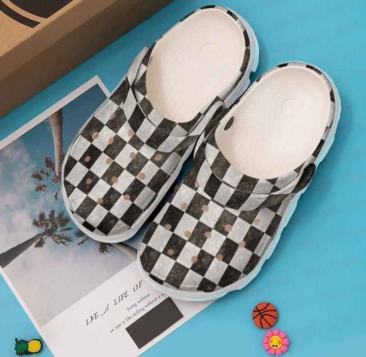 Racing Checkered Grunge Flag Sku 1974 Crocs Clog Clog Shoes Racing Checkered Grunge Flag Sku 1974 Crocs Clog Clog Shoes