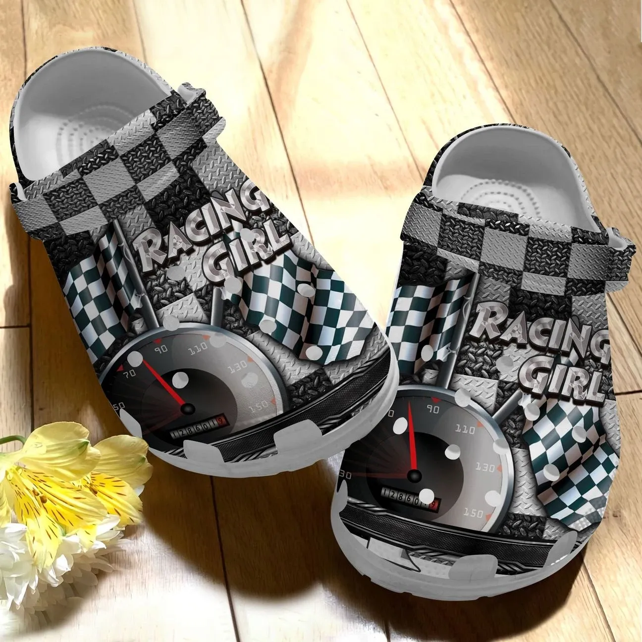 Racing Personalize Clog Custom Crocs Fashionstyle Comfortable For Women Men Kid Print 3D Racing Girl Racing Personalize Clog Custom Crocs Fashionstyle Comfortable For Women Men Kid Print 3D Racing Girl
