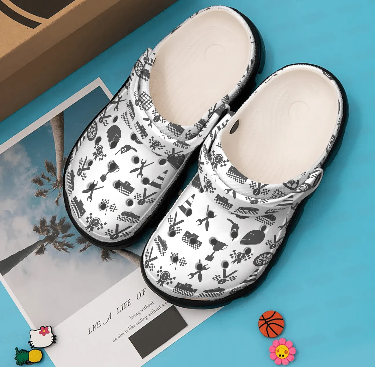Racing Personalized Clog Custom Crocs Comfortablefashion Style Comfortable For Women Men Kid Print 3D Racing Pattern Racing Personalized Clog Custom Crocs Comfortablefashion Style Comfortable For Women Men Kid Print 3D Racing Pattern