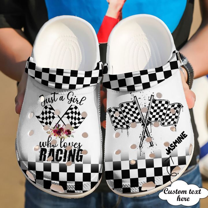 Racing Personalized Just A Girl Who Loves Sku 1982 Crocs Crocband Clog Comfortable For Mens Womens Classic Clog Water Shoes Racing Personalized Just A Girl Who Loves Sku 1982 Crocs Crocband Clog Comfortable For Mens Womens Classic Clog Water Shoes