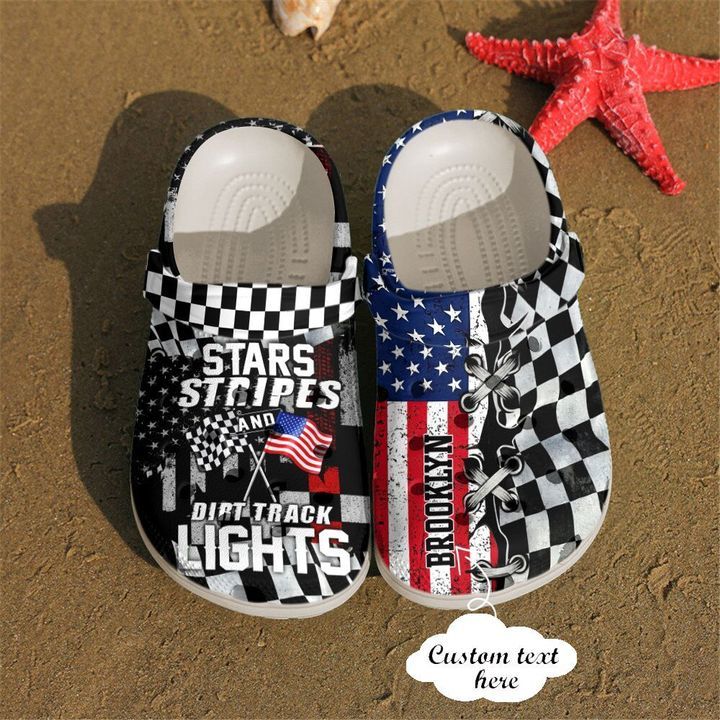 Racing Personalized Star Stripes Sku 2010 Crocs Crocband Clog Comfortable For Mens Womens Classic Clog Water Shoes Racing Personalized Star Stripes Sku 2010 Crocs Crocband Clog Comfortable For Mens Womens Classic Clog Water Shoes