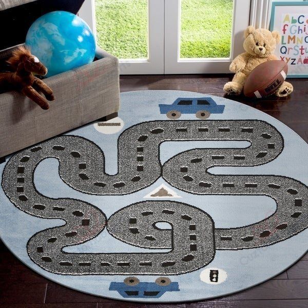 Racing Roadways Kids Round Carpet Floor Rug Living Room Bedroom Decor Round Area Rug Carpet Racing Roadways Kids Round Carpet Floor Rug Living Room Bedroom Decor Round Area Rug Carpet