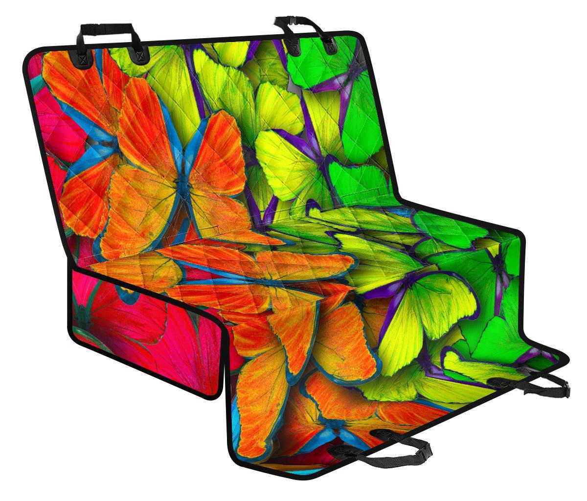 Rainbow Butterfly Pattern Print Pet Car Back Seat Cover - 62785c68679a Rainbow Butterfly Pattern Print Pet Car Back Seat Cover - 62785c68679a