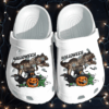 Raven And Dinosaur Shoes Clog – Halloween Pumpkin Crocs Clog Crocband Clog Birthday Gift For Man Son Friend