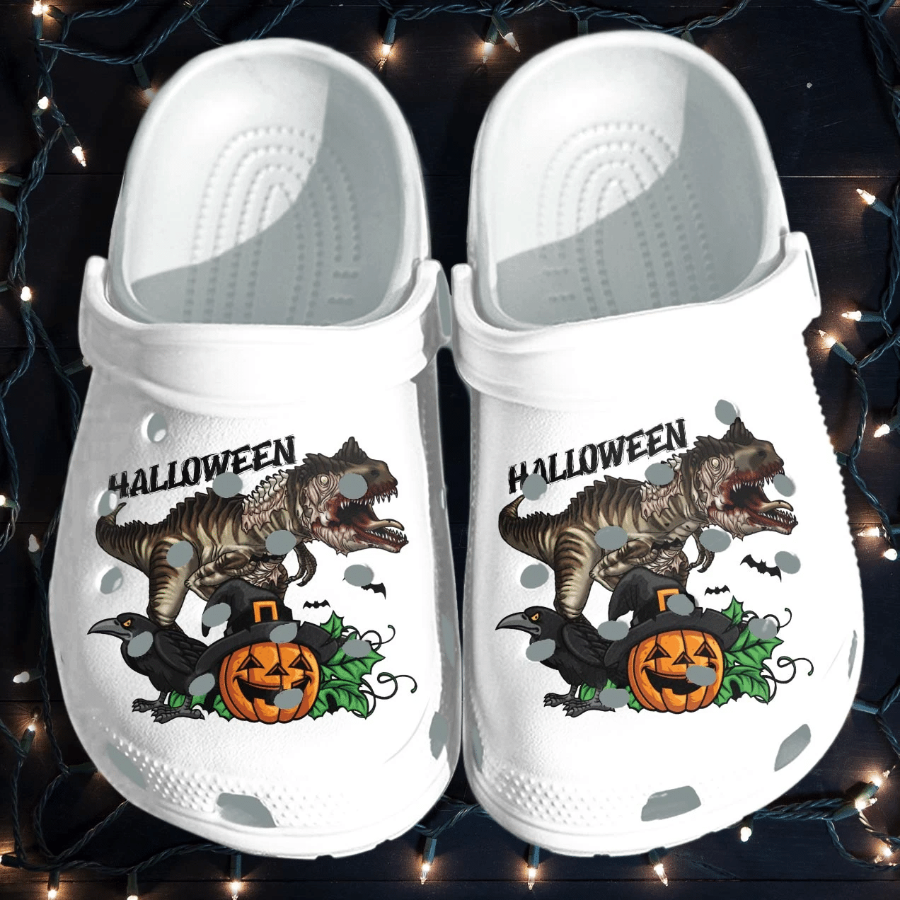 Raven And Dinosaur Shoes Clog – Halloween Pumpkin Crocs Clog Crocband Clog Birthday Gift For Man Son Friend Raven And Dinosaur Shoes Clog – Halloween Pumpkin Crocs Clog Crocband Clog Birthday Gift For Man Son Friend