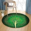 Reach Tree Round Carpet Floor Rug Living Room Bedroom Decor Round Area Rug Carpet