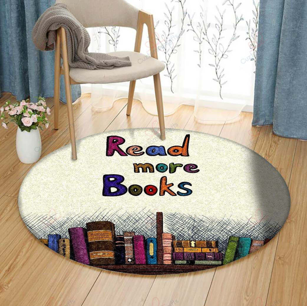 Read More Books Round Carpet Floor Rug Living Room Bedroom Decor Round Area Rug Carpet Read More Books Round Carpet Floor Rug Living Room Bedroom Decor Round Area Rug Carpet