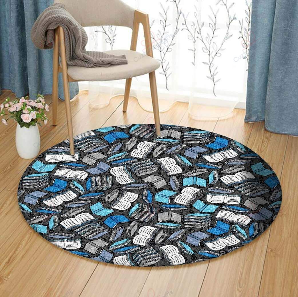 Reading Books Round Carpet Floor Rug Living Room Bedroom Decor Round Area Rug Carpet Reading Books Round Carpet Floor Rug Living Room Bedroom Decor Round Area Rug Carpet