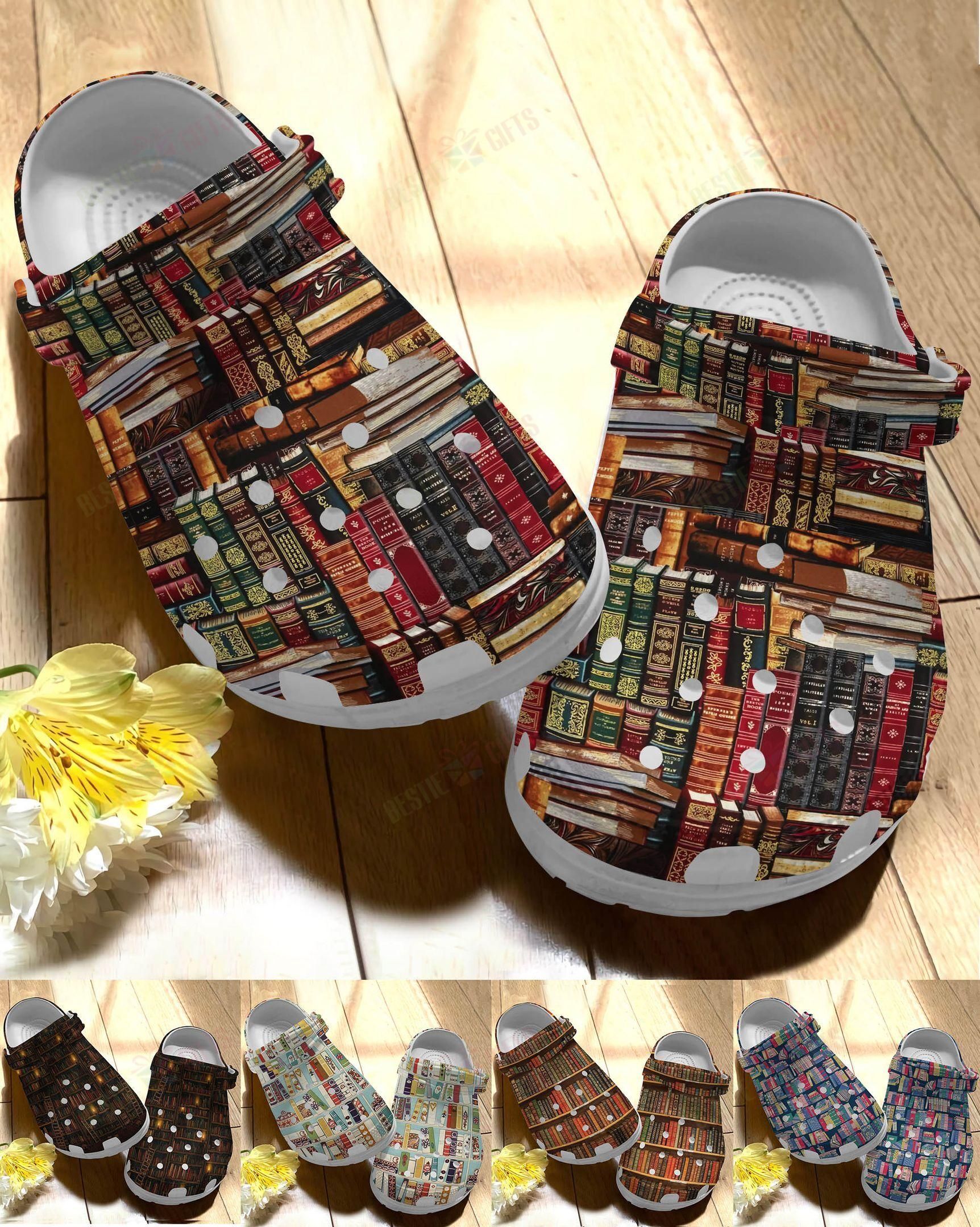 Reading Crocs Clog Classic Clog Book Collection 5 Colors Shoes Reading Crocs Clog Classic Clog Book Collection 5 Colors Shoes