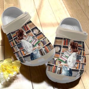Reading Crocs Clog Classic Clog Reading Girl Shoes