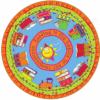 Reading Is The Engine Round Carpet Floor Rug Living Room Bedroom Decor Round Area Rug Carpet