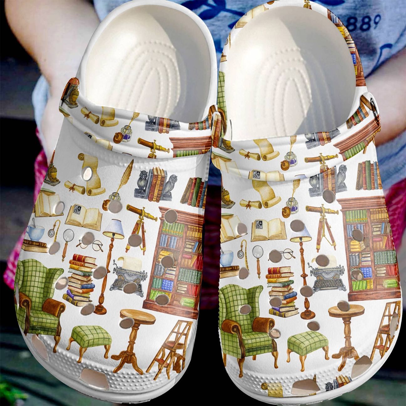 Reading Personalize Clog Custom Crocs Fashionstyle Comfortable For Women Men Kid Print 3D Home Library Reading Personalize Clog Custom Crocs Fashionstyle Comfortable For Women Men Kid Print 3D Home Library