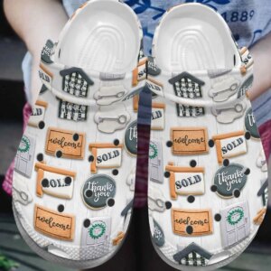 Real Estate Personalize Clog Custom Crocs Fashionstyle Comfortable For Women Men Kid Print 3D Sold Out