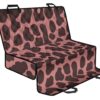 Red Brown Cow Print Pet Car Back Seat Cover - f8ce33be860a