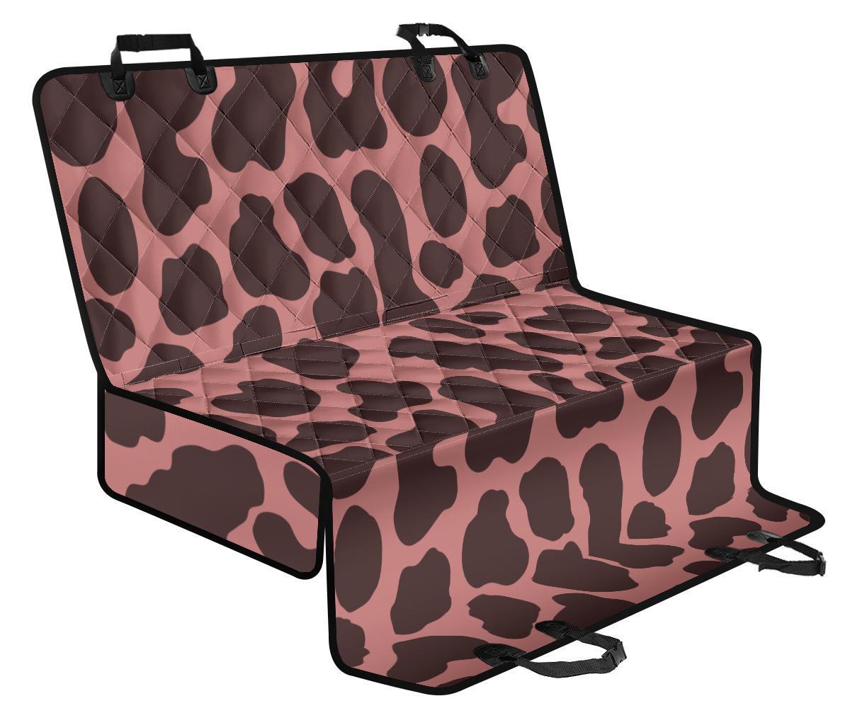 Red Brown Cow Print Pet Car Back Seat Cover - f8ce33be860a Red Brown Cow Print Pet Car Back Seat Cover - f8ce33be860a